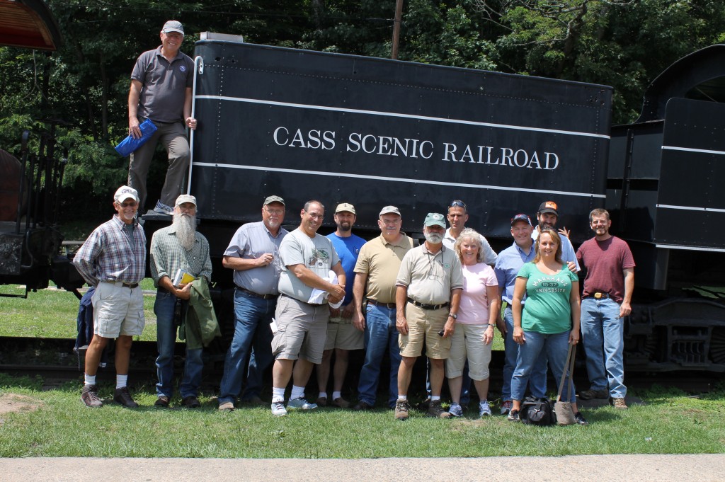 CEFTS 2014 group photo taken at Cass Scennic Railroad